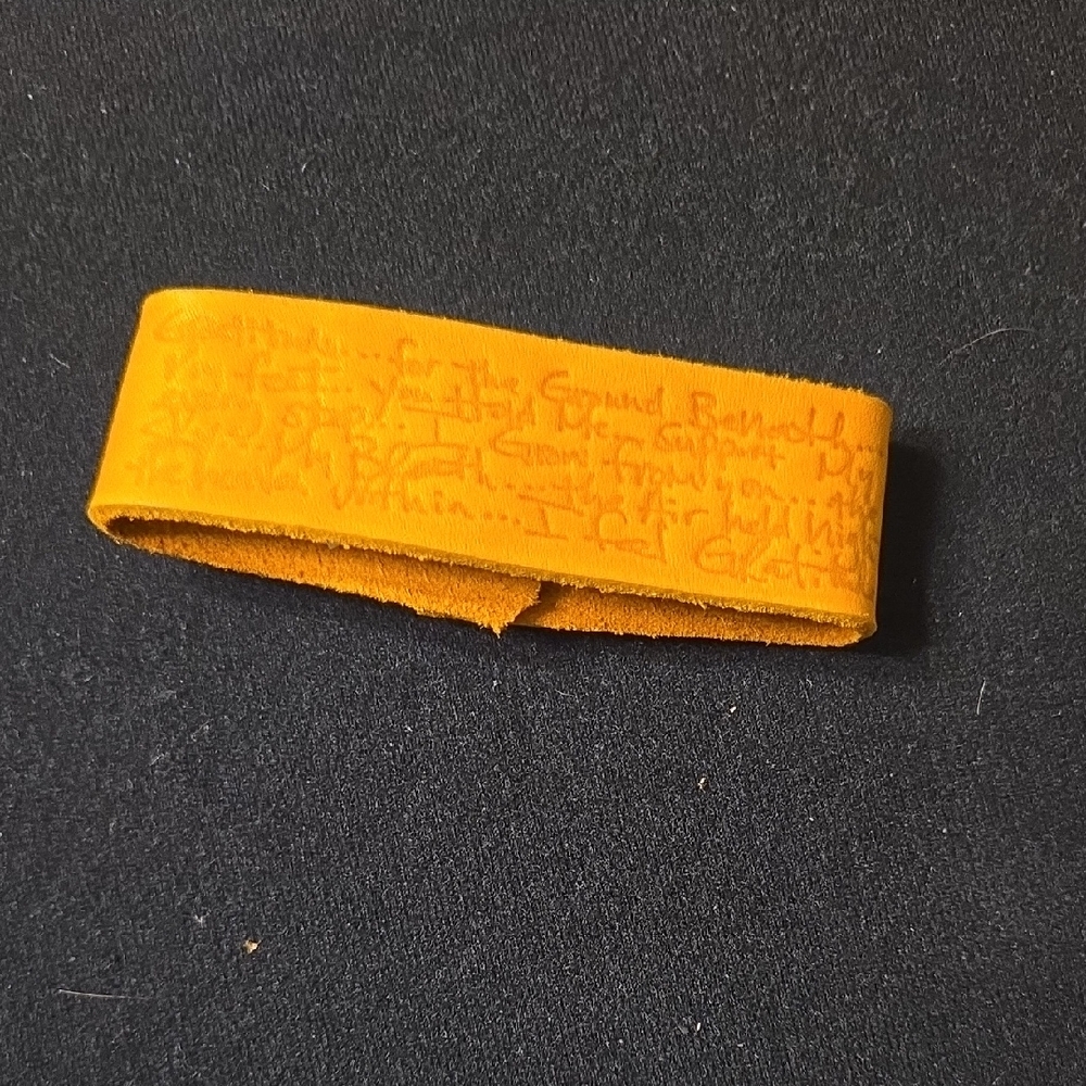 Yellow Leather Bracelet